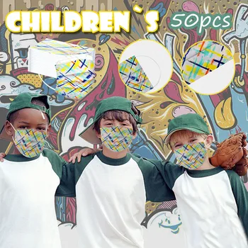 

Children's Cartoon Breathable Mask Disposable Three-layer Protective Cover Fashion Mascarilla For Kids Facemask Masque Enfant