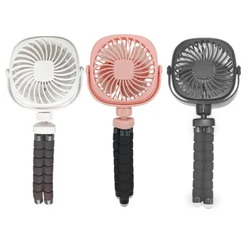 

Adjustable Stand Octopus Shape Fan Portable Hanging Handheld USB Charging Fan Cooler For Baby Stroller Student Use