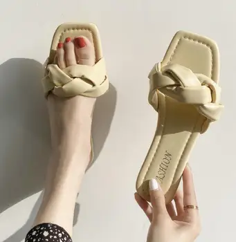 

2020 Beach Women Slippers Sandals Women Slippers Flat Heel Casual Ladies Shoes Outdoor Female Slides tong femme mules a talon