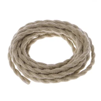 

Vintage Rope Electric Wire Retro Hemp Braided Electric Cable 10M For DIY Rustic Wedding Christmas Party Decoration Accessories