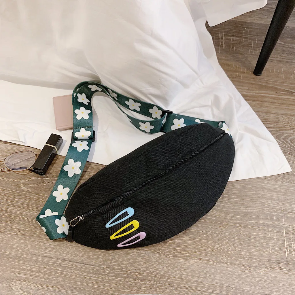 Женская сумка nerka Fanny Pack полотняная поясная сумка Милая шпилька для волос пояс кошелек сумка Harajuku сумка через плечо для женщин нагрудные сумки nerka damска