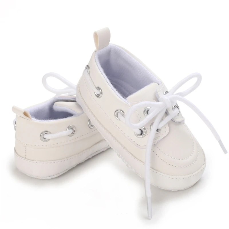 New Baby Boy Girl Small Gentleman Baptism Shoes Toddler Soft Sole Anti-slip First Walkers Infant Newborn Crib Shoes Moccasins - 4