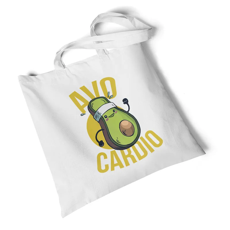 

Lychee Girls Fruit Avocado Print Women Canvas Bag Foldable Reusable Travel Bag Handbag Storage Large Shopping Bag Tote Bag