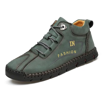 

2020 New Men Fashion Shoes Casual Shoes Lace-up Super Comfortable Soft Breathable Flats Men Warm Outdoor Plus Size Walking Shoes
