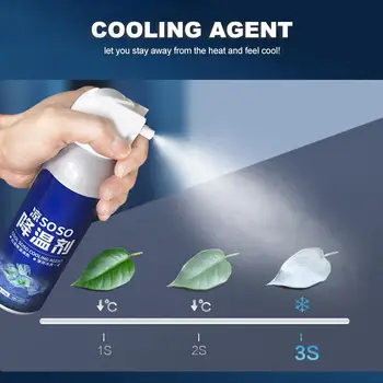 

Air Freshener Spray Car Rapid Cooling Agent Summer Cool Down For Car/Indoor Automotive Cooling Refrigerant