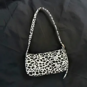 

Popular Simple Female Daily Crossbody Bag Fashion Leopard Print Women Plush Handbag Totes Ladies Casual Underarm Shoulder Bags