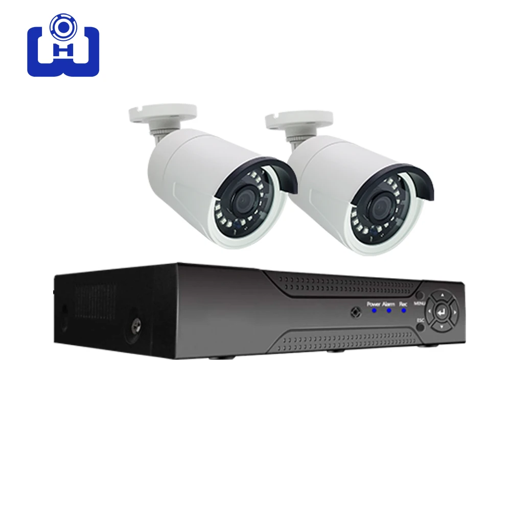 5MP HD AHD Surveillance Camera Kit 2CH Home CCTV Set Infrared Night Vision Outdoor Waterproof Security phone remote |