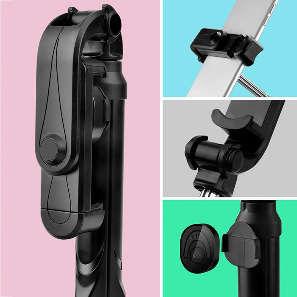 VTIN XV920 3 in 1 Wireless Bluetooth Selfie Stick Mini Selfie Tripod with Remote Control For iPhone Huawei P20 Portable Monopod (8)