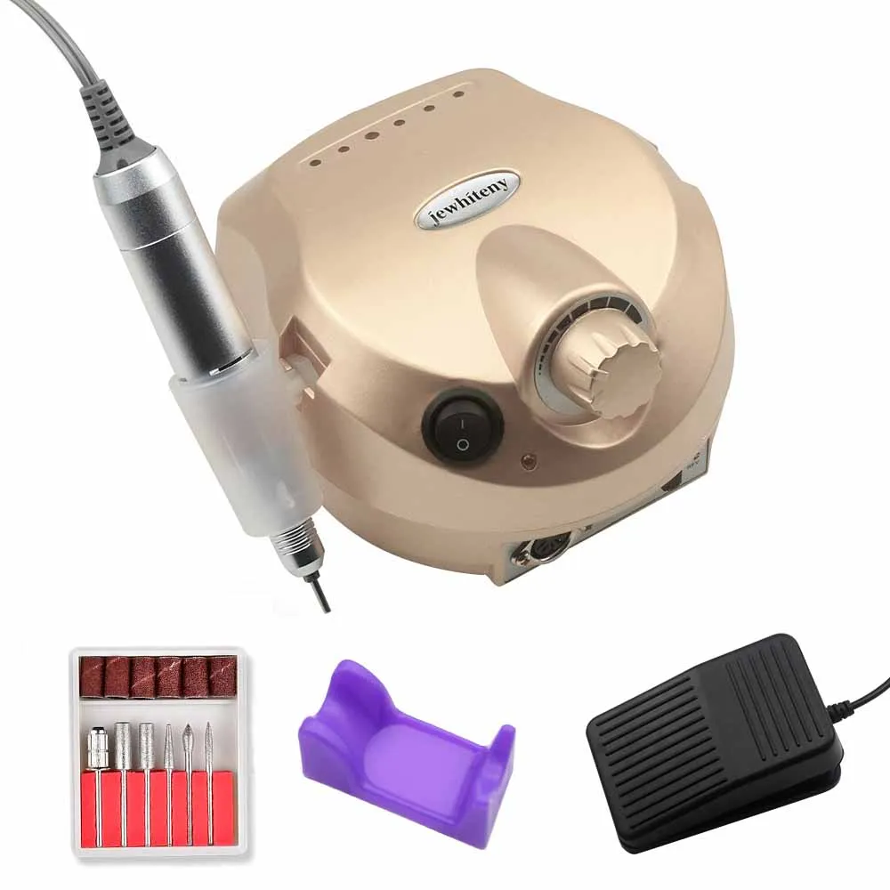 Online 35000RPM Pro taladro de uñas máquina de manicura aparato para manicura pedicura cortador de Lima eléctrico taladro de uñas arte pulidor herramienta