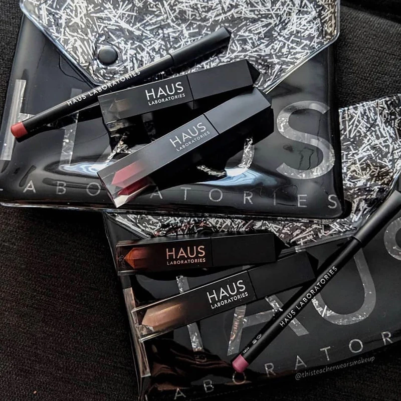 HAUS LABORATORIES Ограниченная серия праздничный эксклюзивный LE RIOT мерцающий стойкий блеск для губ праздничный набор