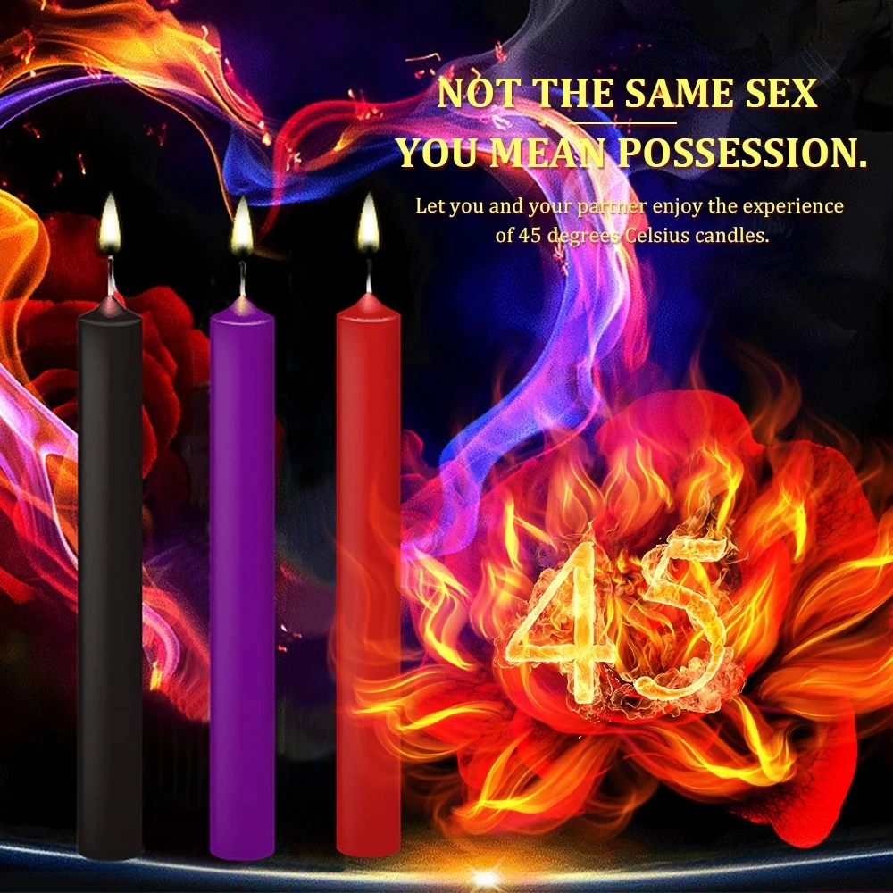 SM Sex Toy For Couples Relaxation Flirting Sex Candles BDSM 3PCS/SET Low Temperature Candle Adult Products Drip Candles