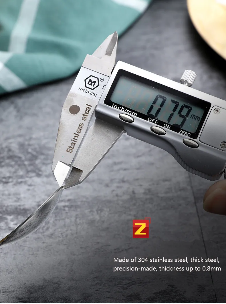 Cuillère,Cuillère à mélanger à long manche en acier inoxydable 304,petite cuillère à soupe