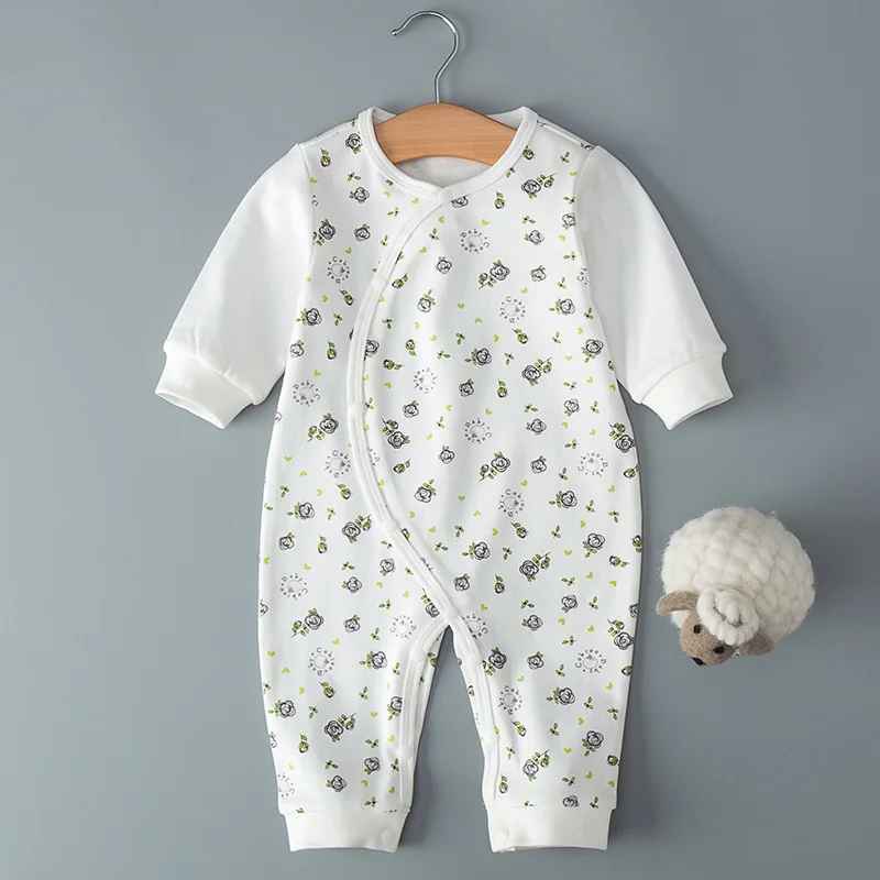 

Baby Jumpsuits 2019 Autumn Onesie Infant Base Romper Pure Cotton Long Sleeve Climbing Clothes