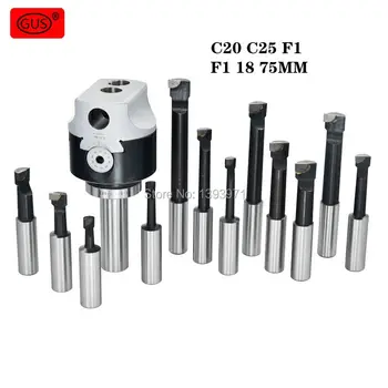 Price 1 Set Of C20 C25 F1 Tool Holder + Drill Bit F1 3 Inch 75mm + 12pcs 18mm Adapter Tool Holder Coarse Hole