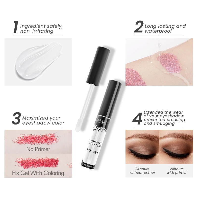 IMAGIC Eye Shadow Gel Makeup Glitter Eye lip Lasting  Waterproof  Jewels Pigment Body Glitter Sequin Sequin  Shiny Stickers