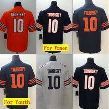 Все сшитые мужские wo Мужские Молодежные Детские th Chicago Mitchell Trubisky 10 Джерси