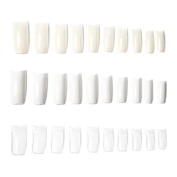 

500Pcs/Pack False Nail Tips Beginner Practice Color Card Display Fake Fingernail