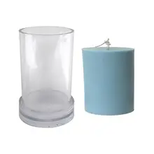 Цилиндрическая форма для свечей, силиконовая форма для изготовления свечей, сделай сам, гипсовая форма, глина, полимерные формы, мыло для ароматерапии, форма для свечей