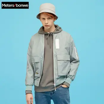 

Metersbonwe 2020 Spring New Men's Casual Loose Jackets Male Fashion trend Sports youth Jacket Handsome Tooling Jacket Men