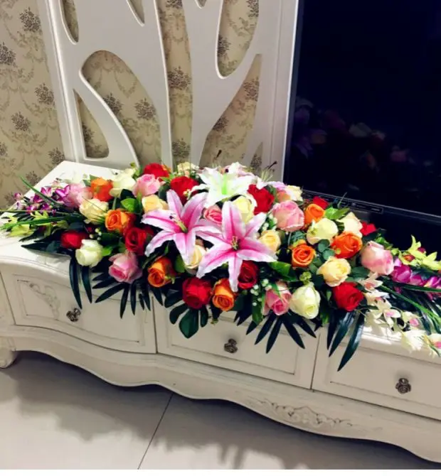 100 см в длину искусственные цветы винтажном стиле Декор для дома комнаты