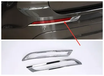 

ABS Chrome Exterior Taillight Cover Strip Rear Light Lamp Garnish Moldings 2Pcs Fit For Volvo XC60 2018