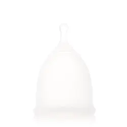 Certified Silicone Menstrual Cup - Eco-Friendly and Comfortable Period Solution - S (Transparent)