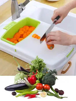 

Innovative Cutting Board Vegetable Chopping Boards Multi-Function Plastic Sink Drain Board Drain Cutting Board Kitchen Tools