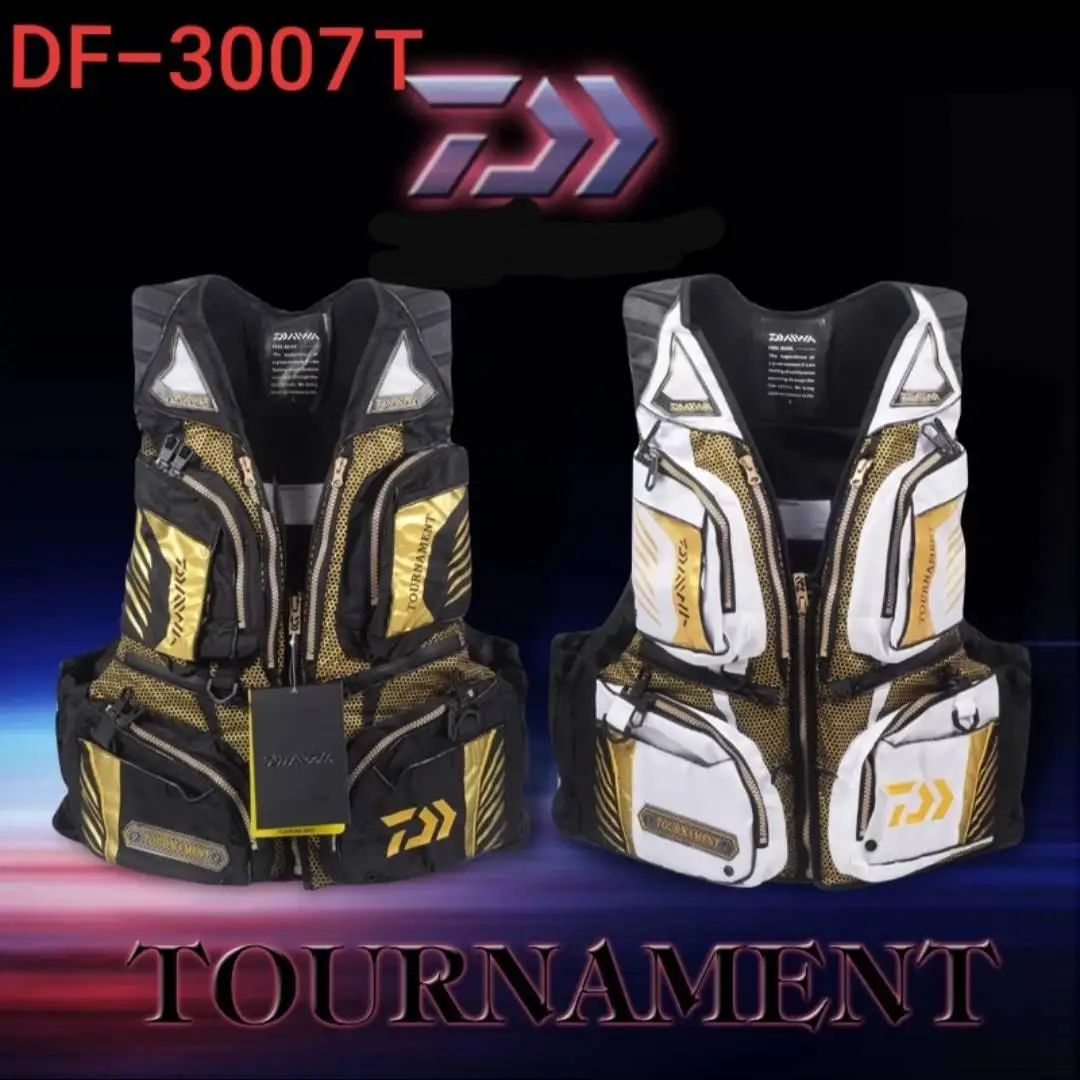 2020 New Caution Light Life Vest Fishing Life Jacket Outdoor Vest  High Buoyancy Multi-pocket Life Jacket