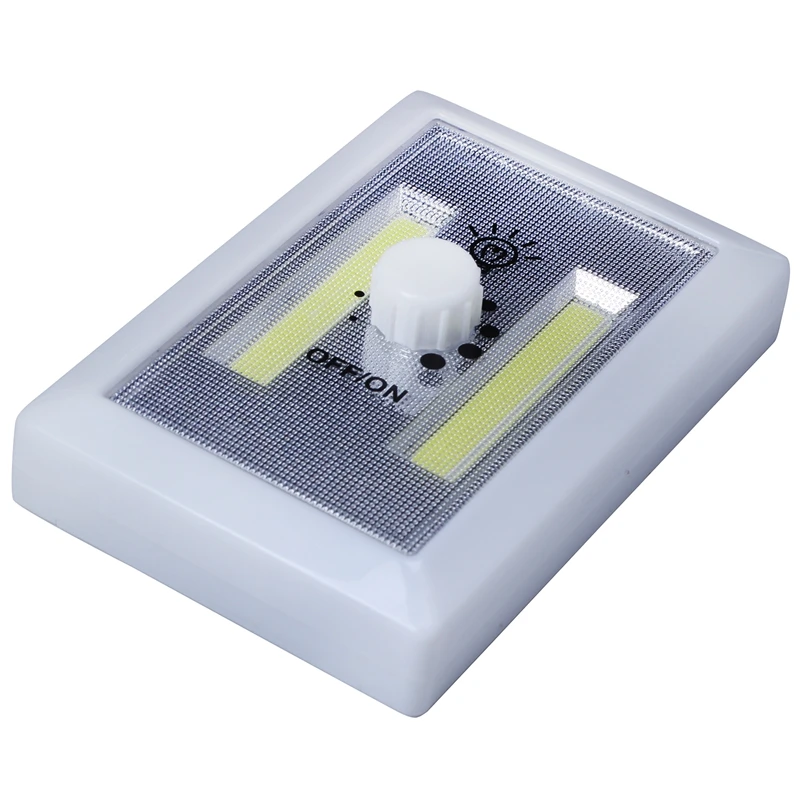 Ultra Bright COB LED Wall Night Light Magnetic Closet Lamp Battery Operated Adjustable Rotary Switch for Garage | Освещение