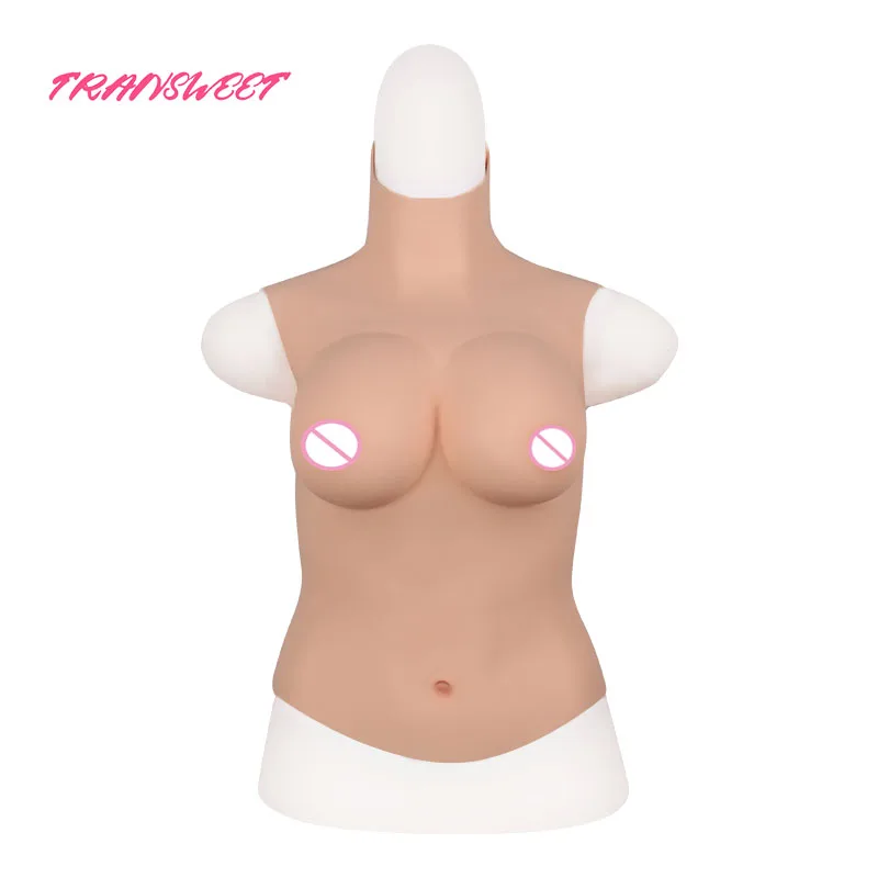 

TRANSWEET LATEST C Cup Realistic Half body Silicone Breast Forms Big Fake Boobs Crossdressing for Crossdresser Transgender