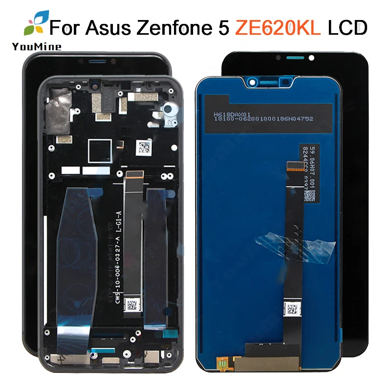 

6.2" 1080 x 2246 For Asus ZE620KL LCD Display Touch Screen Digitizer Assembly For Asus Zenfone 5 2018 ZE620KL LCD Touch Screen