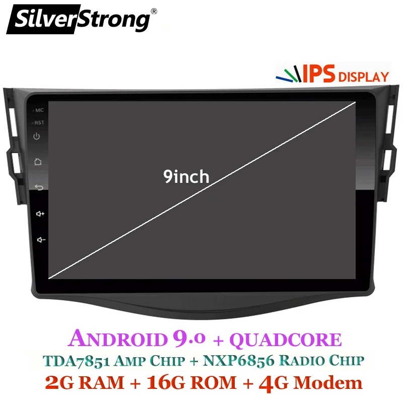 Perfect SilverStrong Android9.0 2.5D IPS 4G Car GPS for Toyota RAV4 2006 -2012 2din 9inch Rav 4 dsp gps navigation wifi 1 Perfect SilverStrong Android9.0 2.5D IPS 4G Car GPS for Toyota RAV4 2006 -2012 2din 9inch Rav 4 dsp gps navigation wifi 1