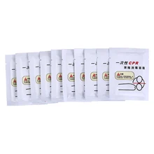 1 шт/10 шт одноразовые CPR барьер маска для дезинфекции портативный первой помощи лица щит рот дыхание искусственного дыхания маска