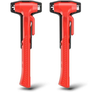 

Car Safety Hammer Glass Breaker with Seat Belt Cutter Emergency Escape Rescue Tool Hammer Three in One Heavy Duty