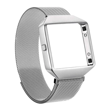 

for Fitbit Blaze Metal Character and Picture Frame Watch Strap Milan Nice, Nizza Watch Strap netic Sucker Watch-Button Silver