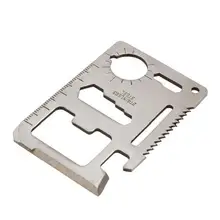 Открытый многофункциональный инструмент для карт из нержавеющей стали, Универсальный Спасательный Инструмент для кемпинга, швейцарский меч, карманная карта, мульти инструмент