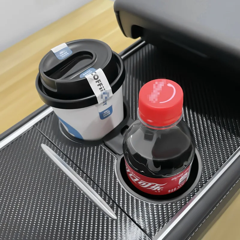 TEFUN Water Cup Holder For Tesla Model 3 Center Accessories Water Proof Car Coasters For Tesla Model Y Car Model3