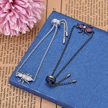 Винтажный стиль модный очаровательный браслет с цепью браслеты высокого качества прекрасный белый красный муравей браслет для женщин