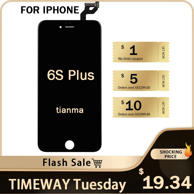 

Timeway Flash Sale Tianma ESR For iPhone 6SPLCD Screen Touch Screen For iPhone 6S Plus