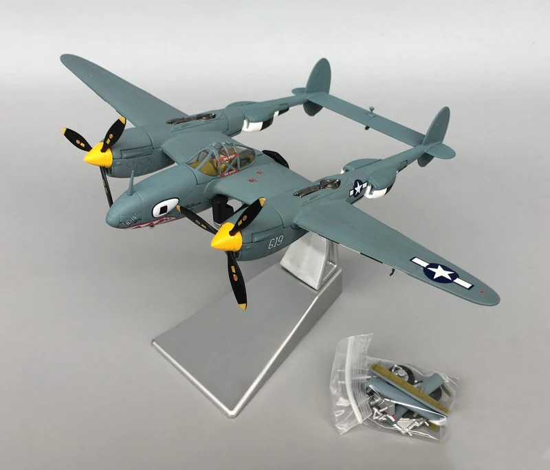 Изысканные 1/72 нам P-38 Истребитель модель Recce Нормандии посадки кампании сплав Коллекционная модель