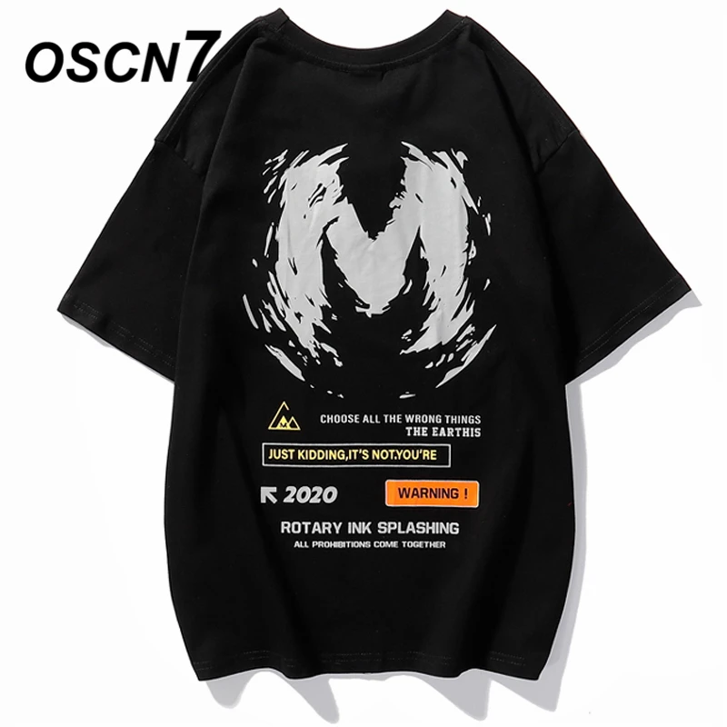 OSCN7, мужские футболки с графическим принтом,, Забавные футболки с коротким рукавом, летние хип-хоп повседневные Модные женские футболки, уличная одежда 3307