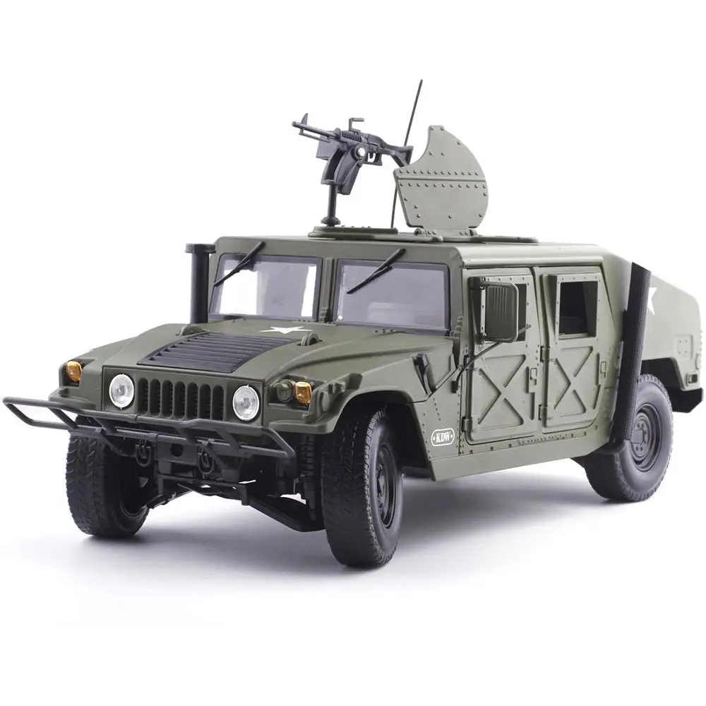 Сплав литья под давлением 1:18 Военная бронированная Hummer тактическая машина