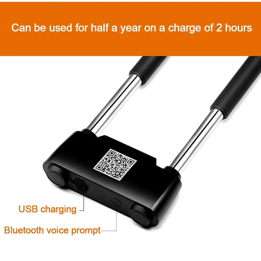 Bluetooth Smart u-замок Противоугонная стеклянная дверь отпечаток пальца приложение Умный Замок для мотоцикла Электрический Автомобиль Велосипед офис