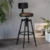 Bar Stools Modern Minimalist Backrest Wrought Iron Rotating Bar Stools Lift Home Bar Stools High Stools Bar Chair 4