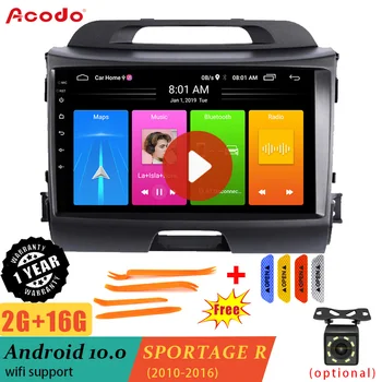 

ACODO 2G RAM+16G ROM Android 10.0 Car Radio Multimedia Player For KIA Sportage 3 2010-2016 Navigation GPS 2 din