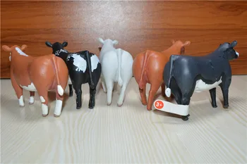

pvc figure model toy Large cow bull 5pcs/set flawly