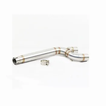 

1 Pcs Motorcycle Full Exhaust System Middle Pipe Link Connect for Yamaha FZ6 FZ6N 2004-2009 Motorcycle Custom Accessories