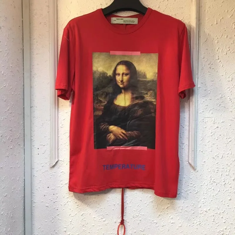 

2019 New Style Europe And America Popular Brand Figure Printed Cotton Short Sleeve Men And Women Leisure T-shirt