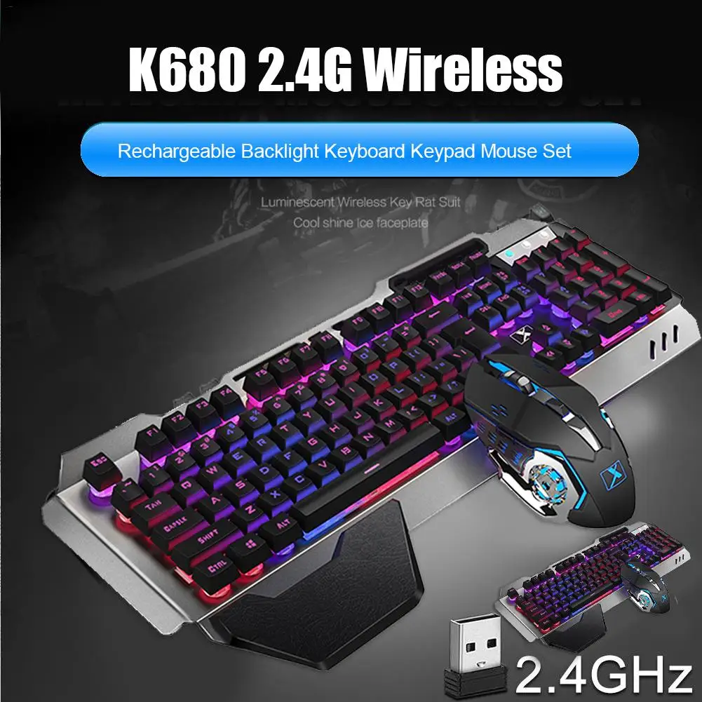 Прочная клавиатура мышь Combos Classic Delicate K680 2 4G Беспроводная перезаряжаемая 26