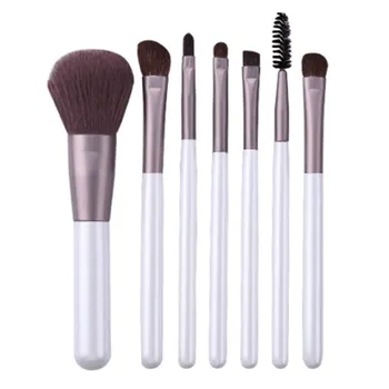 

7pcs Makeup Brushes Professional Foundation Powder Blush Eyeshadow Concealer Lip Eye Cosmetics Make Up Kit Beginners Set White